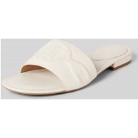 Lauren Ralph Lauren Sandalette aus Leder in unifarbenem Design Modell 'ALEGRA III' in Weiss, Größe 37 von Lauren Ralph Lauren