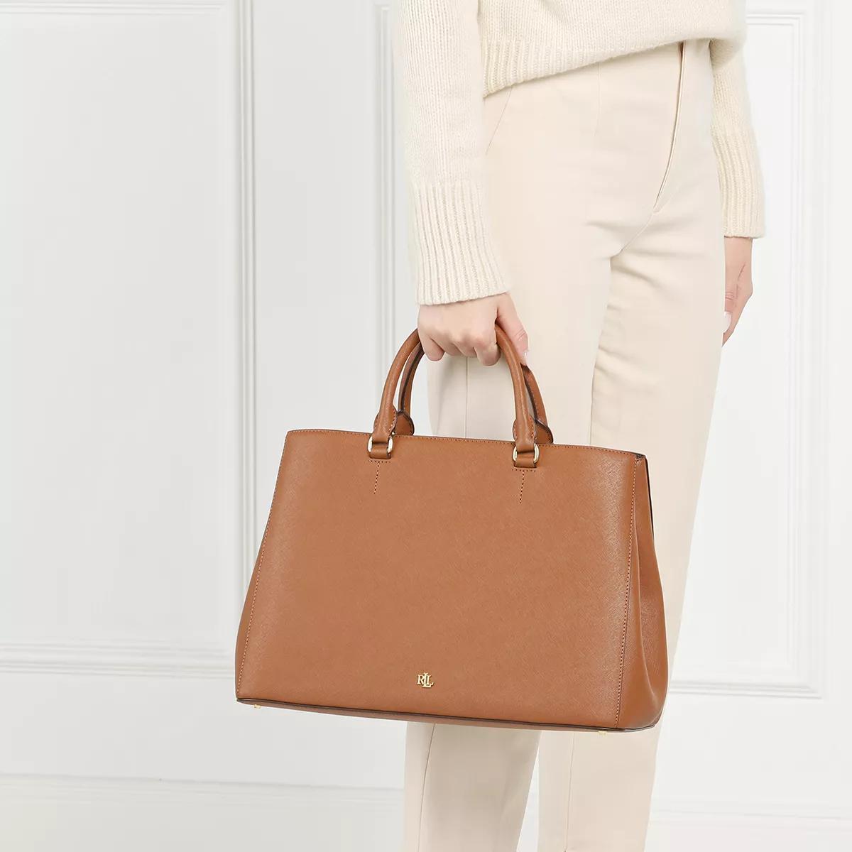 Lauren Ralph Lauren Satchel Bag - Hanna 37 Satchel Large - Gr. unisize - in Cognacbraun - für Damen von Lauren Ralph Lauren