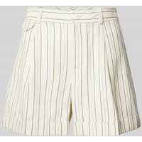 Lauren Ralph Lauren Shorts mit Streifenmuster in Offwhite, Größe 44 von Lauren Ralph Lauren