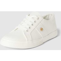 Lauren Ralph Lauren Sneaker mit Label-Applikation Modell 'JANSON' in Weiss, Größe 36 von Lauren Ralph Lauren