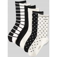 Lauren Ralph Lauren Socken mit Allover-Muster im 6er-Pack in Black, Größe One Size von Lauren Ralph Lauren