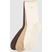 Lauren Ralph Lauren Socken mit Stretch-Anteil im 3er-Pack in Beige, Größe One Size von Lauren Ralph Lauren