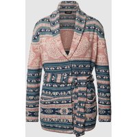 Lauren Ralph Lauren Strickjacke mit Allover-Muster Modell 'RUZITA' in Gruen, Größe S von Lauren Ralph Lauren