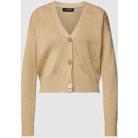 Lauren Ralph Lauren Strickjacke mit V-Ausschnitt in Camel, Größe XL von Lauren Ralph Lauren