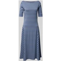 Lauren Ralph Lauren T-Shirt-Kleid mit U-Boot-Ausschnitt in Blau, Größe XS von Lauren Ralph Lauren