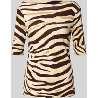 Lauren Ralph Lauren T-Shirt mit 3/4-Arm Modell 'JUDY' in Mittelbraun Mel, Größe XXL Lauren Ralph Lauren T-Shirt mit 3/4-Arm Modell 'JUDY' in Mittelbraun Mel, Größe XXL von Lauren Ralph Lauren