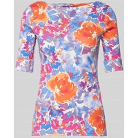 Lauren Ralph Lauren T-Shirt mit 3/4-Arm Modell 'JUDY' in Weiss, Größe S von Lauren Ralph Lauren