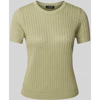 Lauren Ralph Lauren T-Shirt mit Leinen-Anteil in Strick-Optik Modell 'EYELAH' in Apfel, Größe XS von Lauren Ralph Lauren