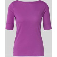 Lauren Ralph Lauren T-Shirt mit Rundhalsausschnitt Modell 'JUDY' in Lila, Größe M Lauren Ralph Lauren T-Shirt mit Rundhalsausschnitt Modell 'JUDY' in Lila, Größe M von Lauren Ralph Lauren