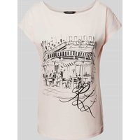 Lauren Ralph Lauren T-Shirt mit U-Boot-Ausschnitt Modell 'GRIETA' in Pink, Größe XS von Lauren Ralph Lauren