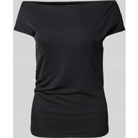 Lauren Ralph Lauren T-Shirt mit U-Boot-Ausschnitt in Black, Größe XS von Lauren Ralph Lauren