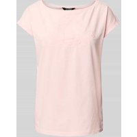 Lauren Ralph Lauren T-Shirt mit U-Boot-Ausschnitt in Hellrosa, Größe L von Lauren Ralph Lauren