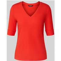 Lauren Ralph Lauren T-Shirt mit V-Ausschnitt Modell 'JUDY' in Hellrot Melange, Größe XL Lauren Ralph Lauren T-Shirt mit V-Ausschnitt Modell 'JUDY' in Hellrot Melange, Größe XL von Lauren Ralph Lauren