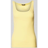 Lauren Ralph Lauren Tanktop in Ripp-Optik Modell 'KELLY' in Gelb, Größe M von Lauren Ralph Lauren