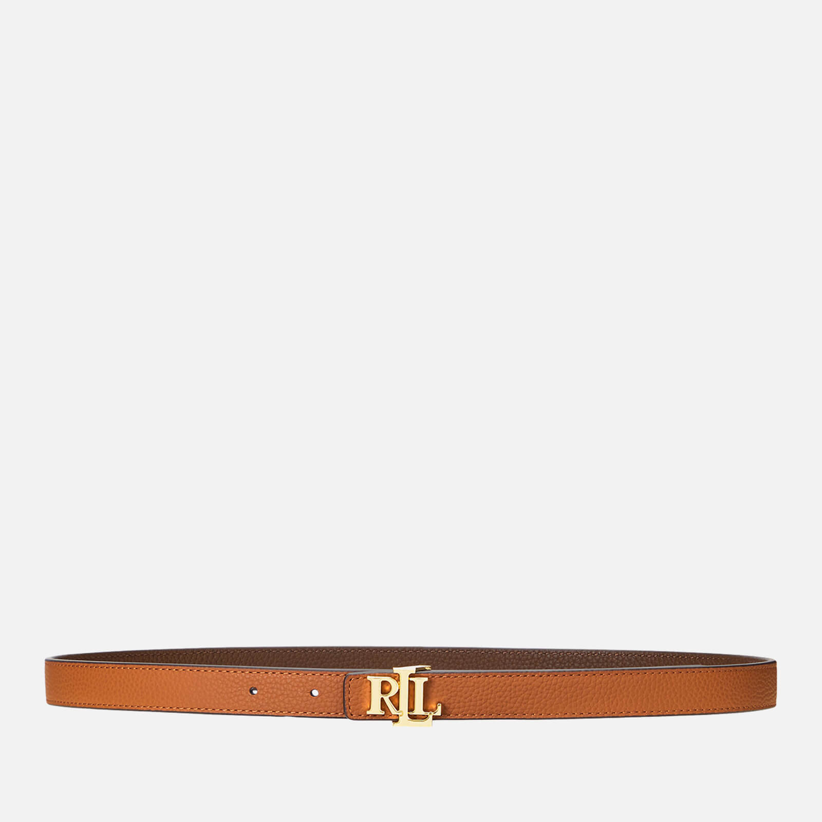 Lauren Ralph Lauren Women's Reversible 20 Skinny Belt - Lauren Tan/Dark Brown - XS von Lauren Ralph Lauren