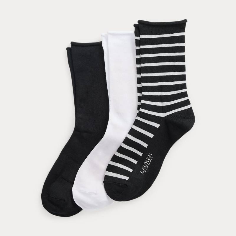3er-Pack Socken mit Breton-Streifen von Lauren