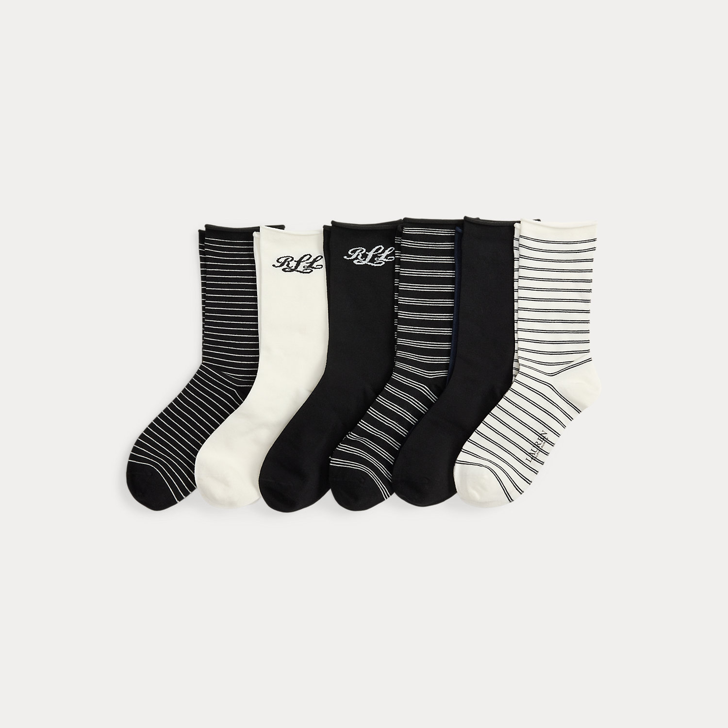6er-Pack Socken mit Rollsaum von Lauren