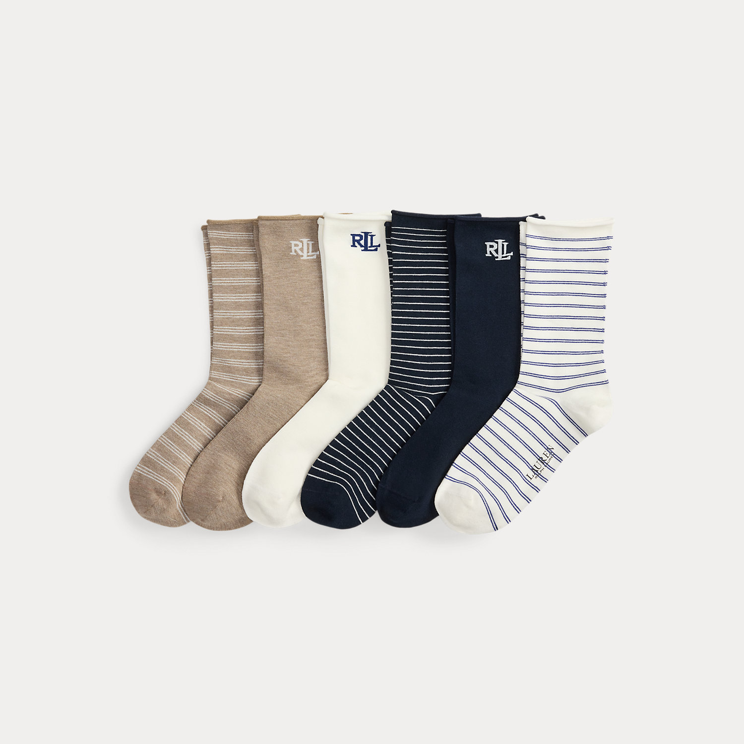 6er-Pack Socken mit Rollsaum von Lauren