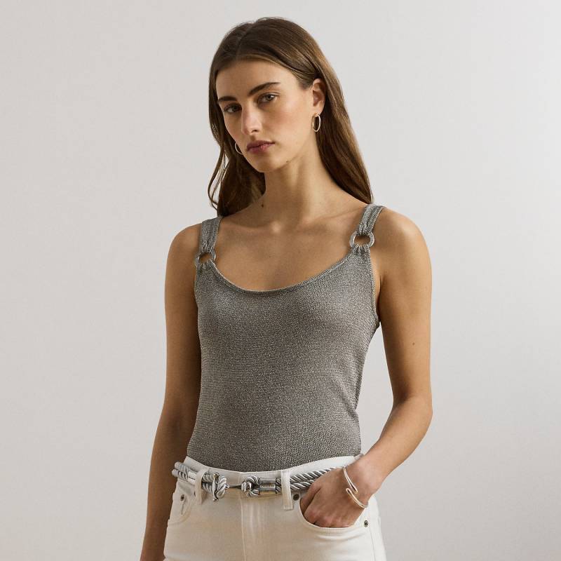 Ärmelloser Metallic-Pullover mit Ring von Lauren