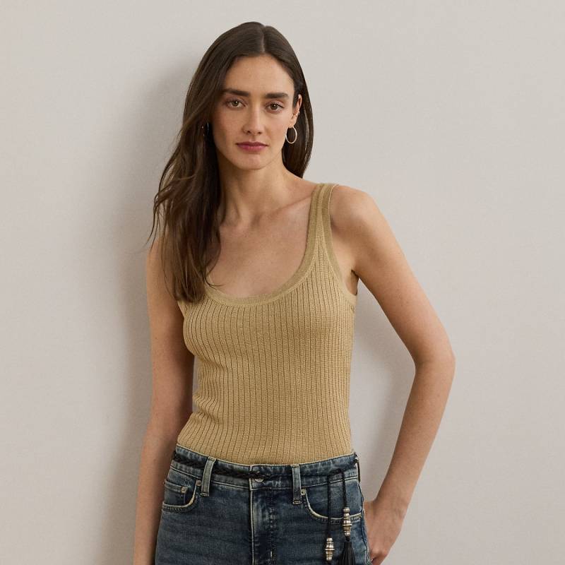 Ärmelloser Pullover aus Leinenmischung von Lauren