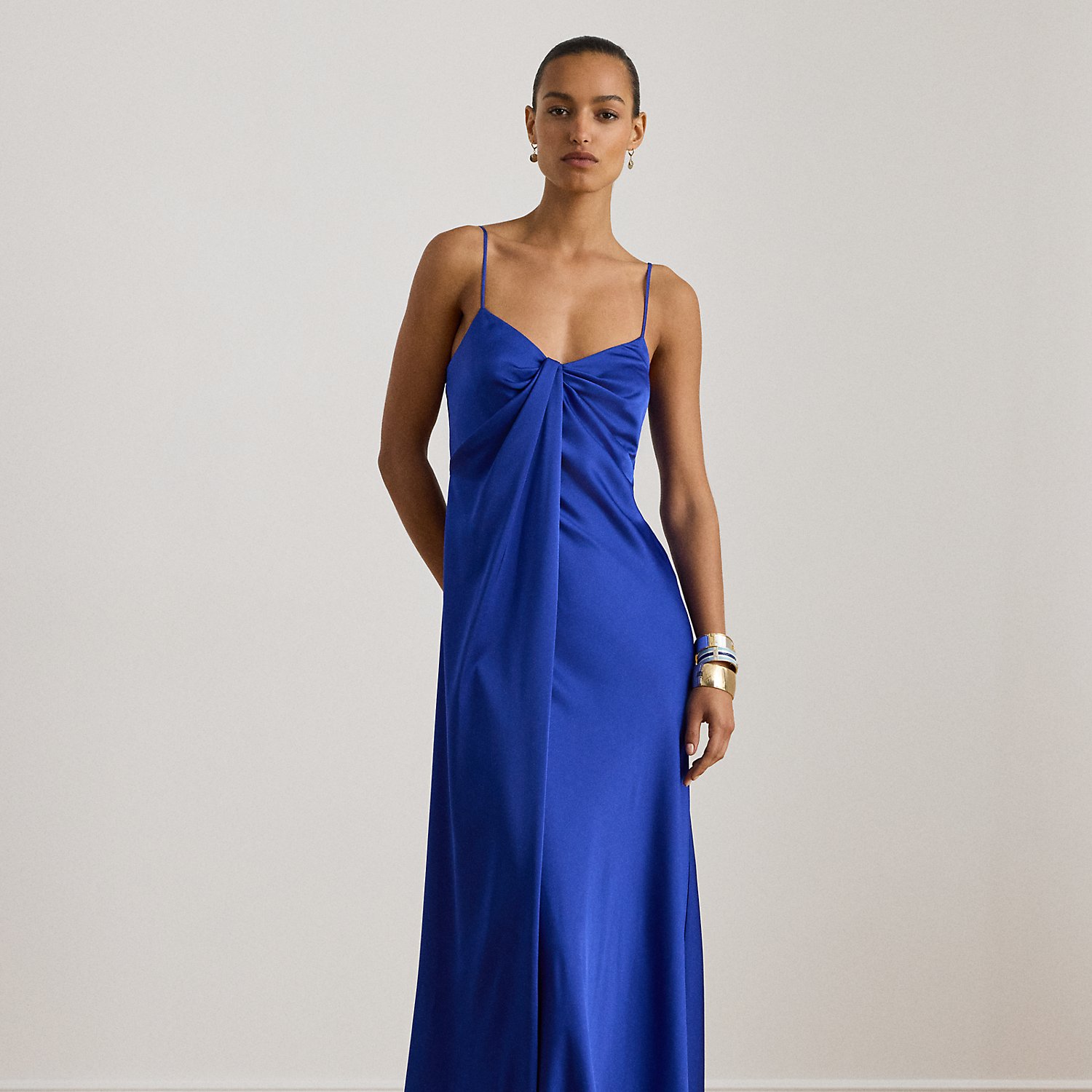 Ärmelloses Abendkleid mit Twist-Detail von Lauren