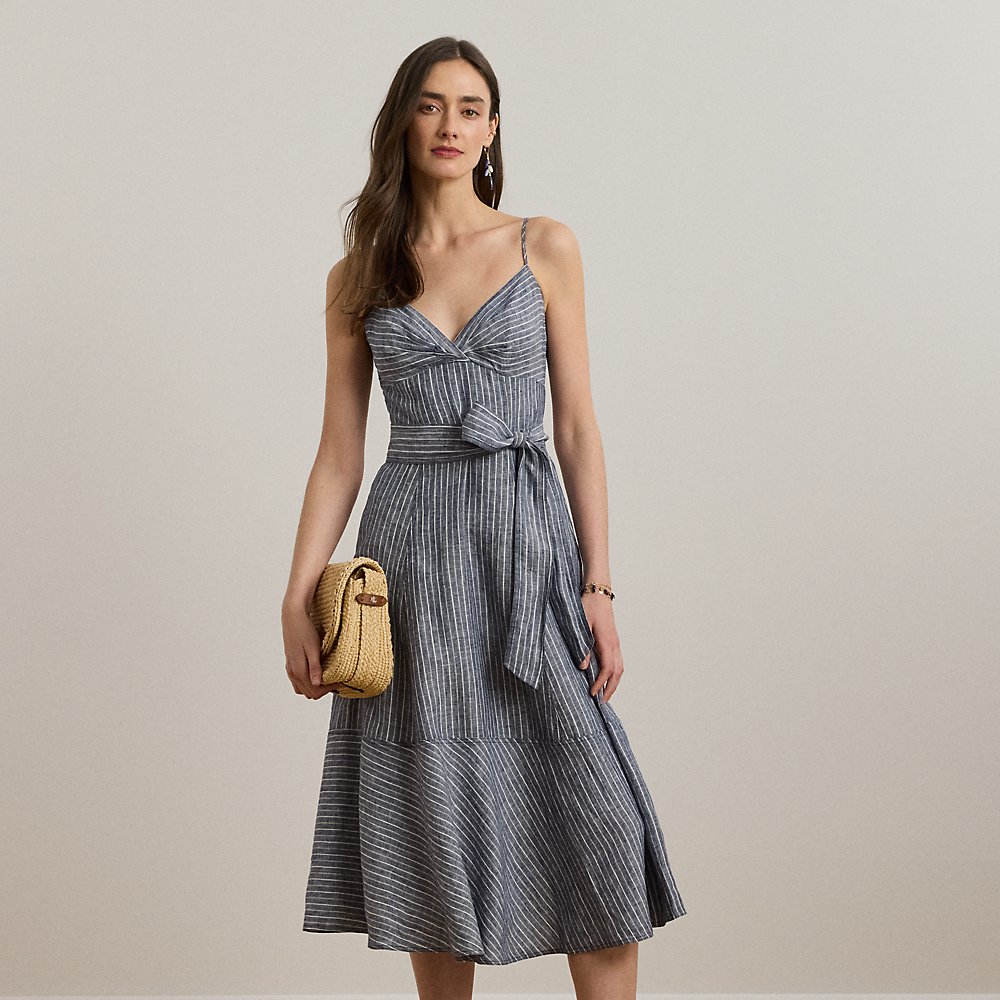Ärmelloses Leinenkleid mit Gürtel Ärmelloses Leinenkleid mit Gürtel von Lauren