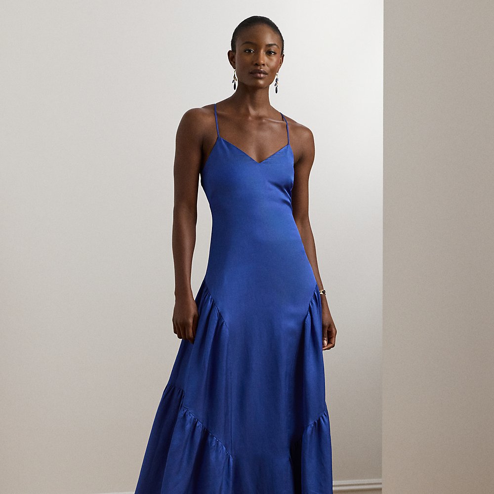 Ärmelloses Shantung-Abendkleid Ärmelloses Shantung-Abendkleid von Lauren
