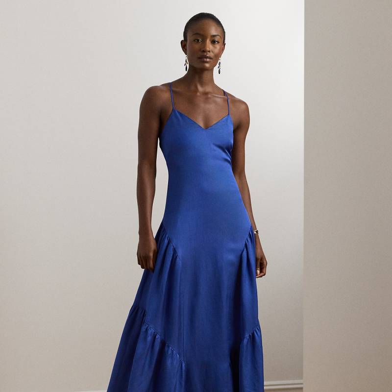 Ärmelloses Shantung-Abendkleid von Lauren