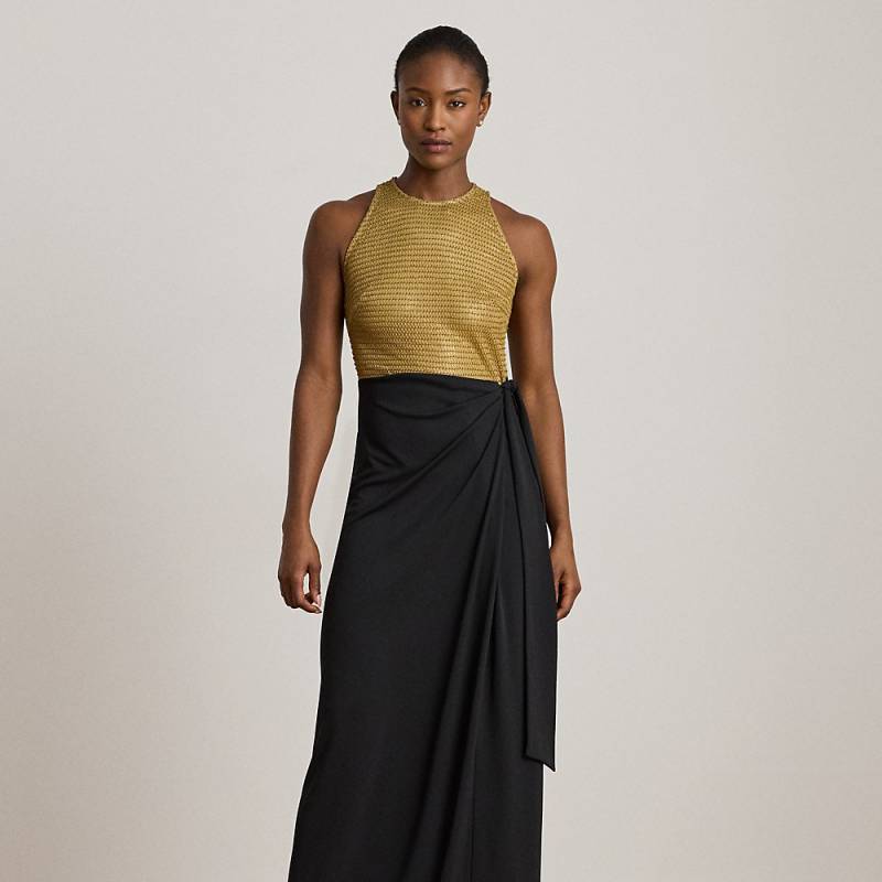 Abendkleid mit Perlen und Bindedetail von Lauren
