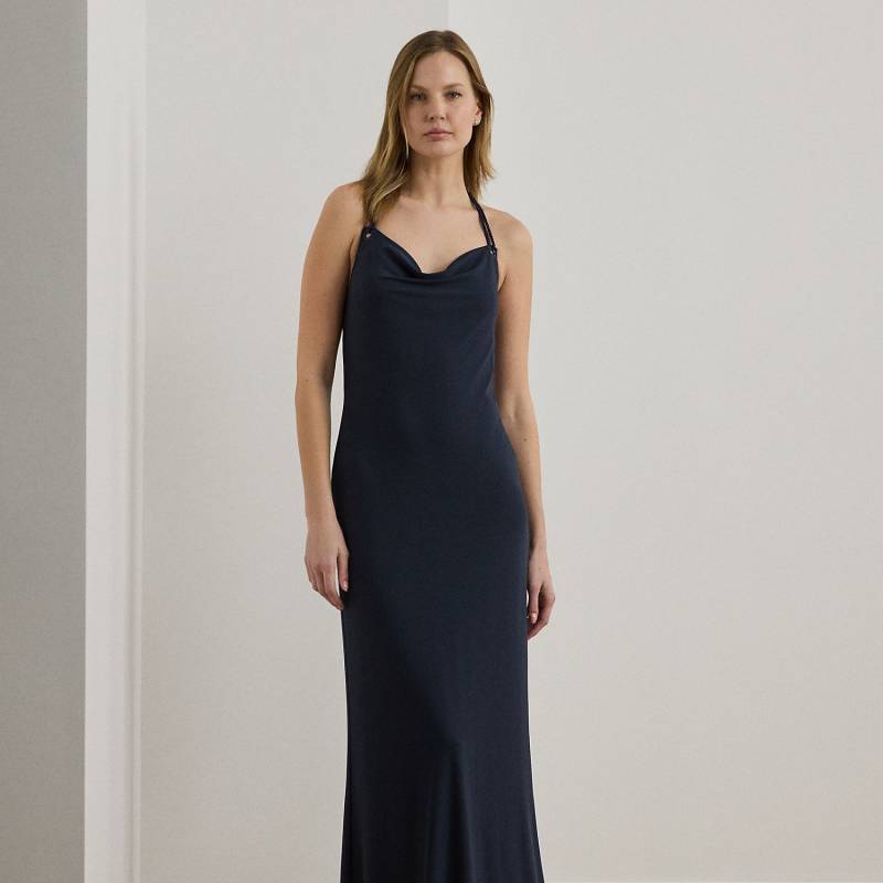 Abendkleid mit Wasserfallausschnitt von Lauren