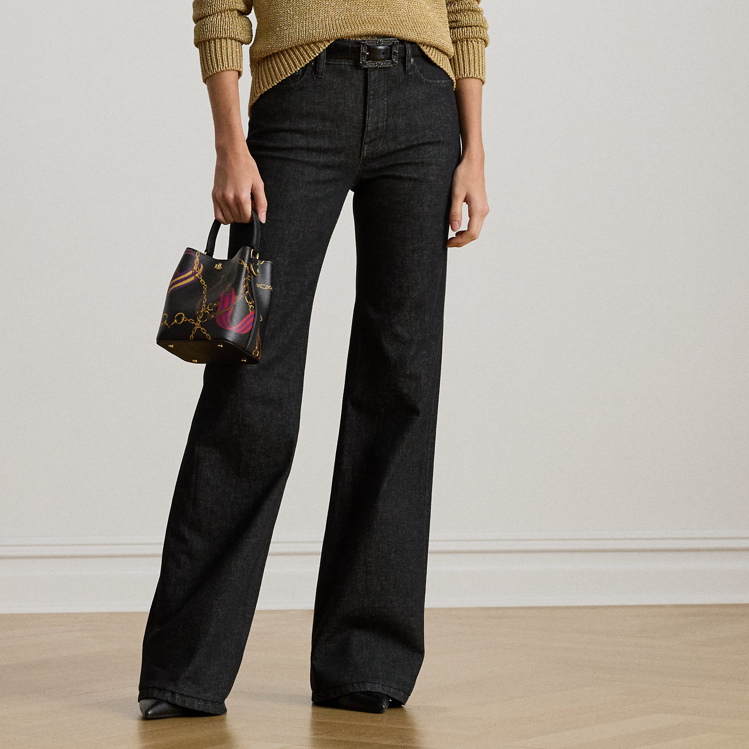 Ausgestellte Jeans mit hoher Leibhöhe von Lauren