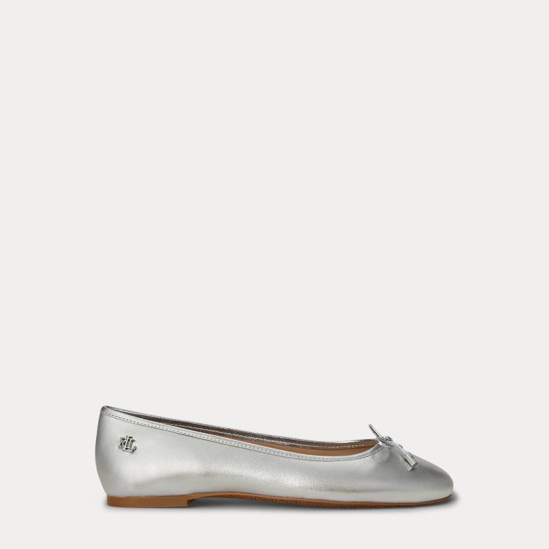 Ballerina Jayna aus Metallic-Nappaleder von Lauren