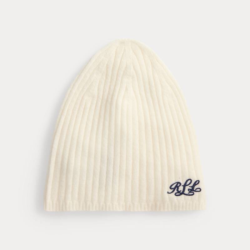 Beanie aus geripptem Kaschmir mit Logo Beanie aus geripptem Kaschmir mit Logo von Lauren