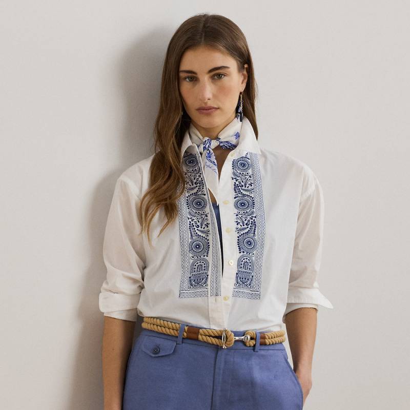 Besticktes Hemd aus Baumwollstoff Besticktes Hemd aus Baumwollstoff von Lauren