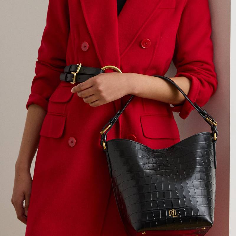 Beuteltasche Witley mit Krokodilprägung von Lauren