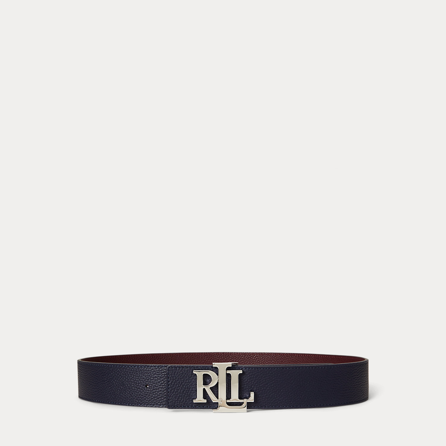 Breiter Wendegürtel aus Narbenleder von Lauren