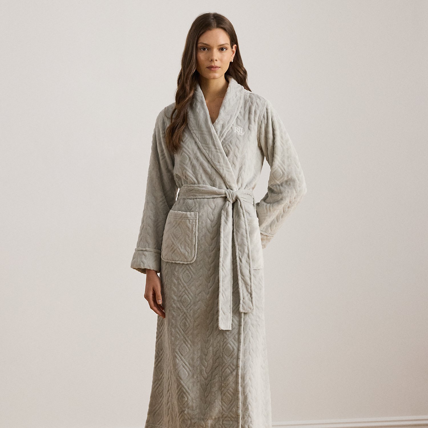 Chenille-Bademantel mit Schalkragen von Lauren