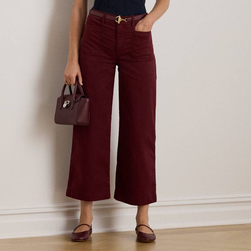 Chinohose in 3/4-Länge mit weitem Bein von Lauren