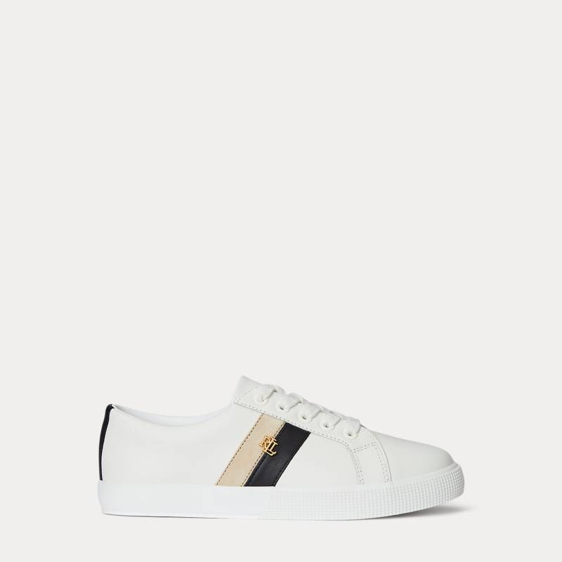 Color-Block-Sneaker Janson II aus Leder von Lauren