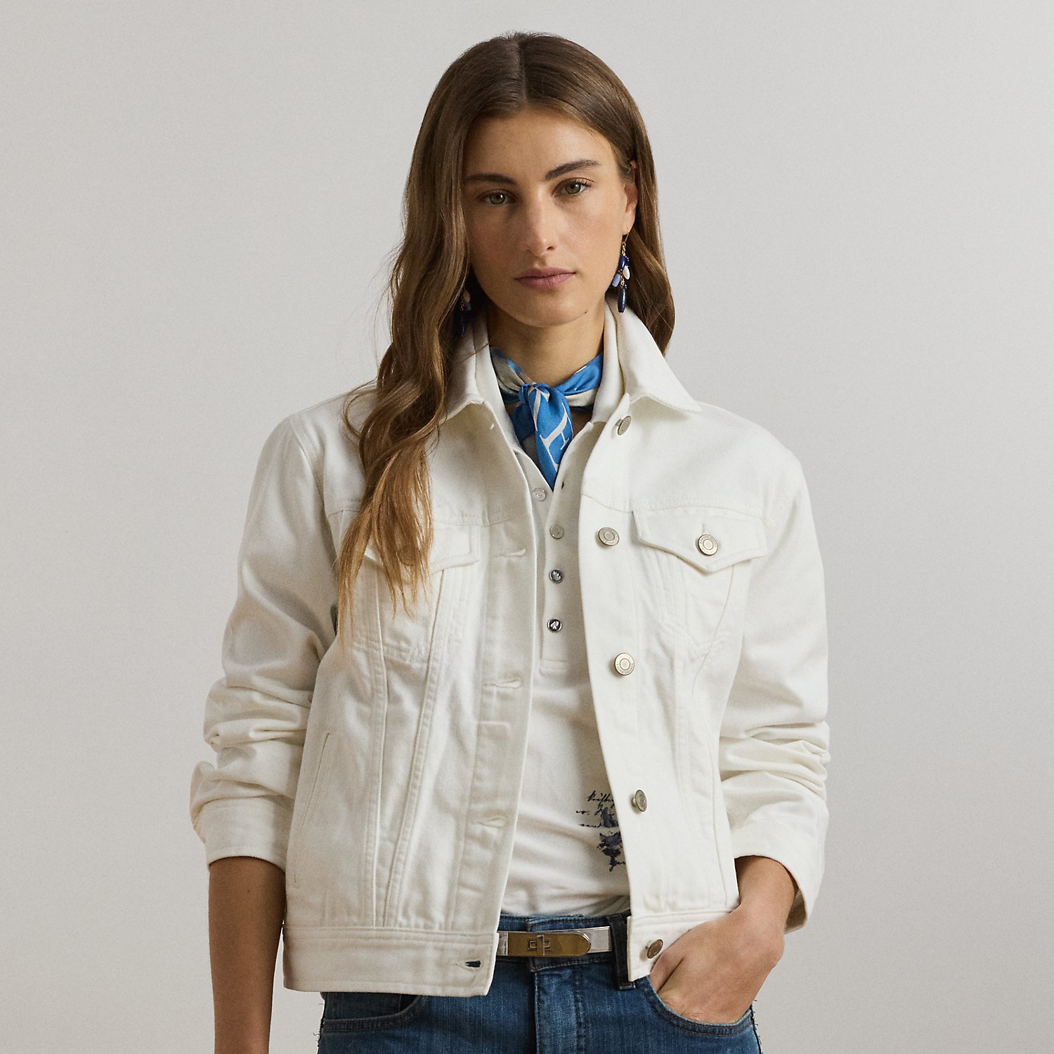 Denim-Truckerjacke von Lauren