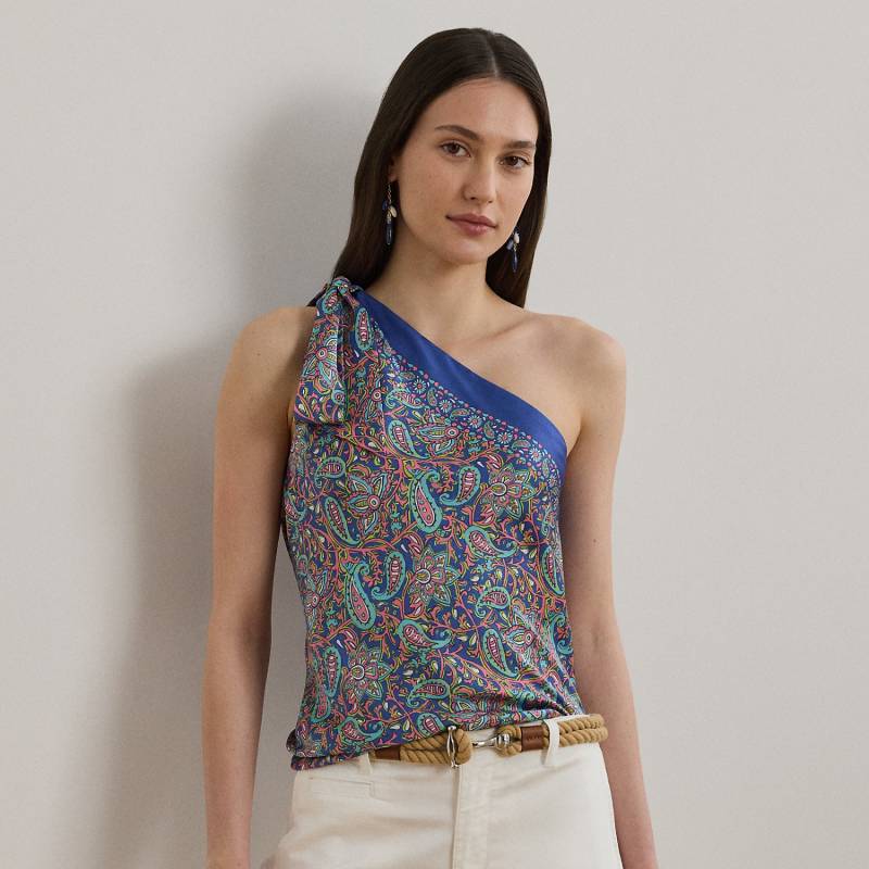 Einschultrige Paisley-Bluse aus Twill von Lauren