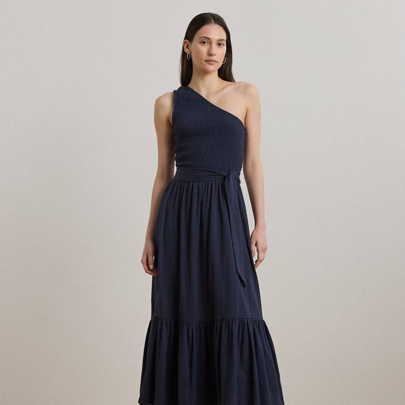 Einschultriges Jerseykleid mit Gürtel von Lauren