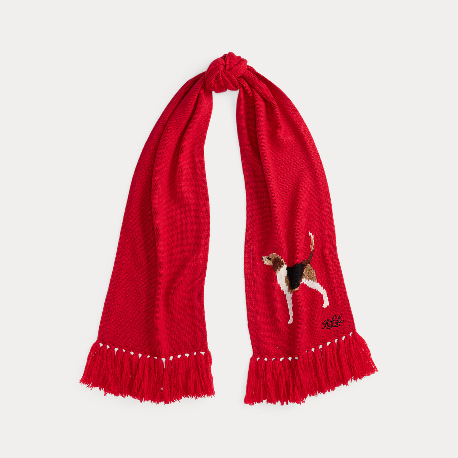 Foxhound-Schal mit Quasten von Lauren