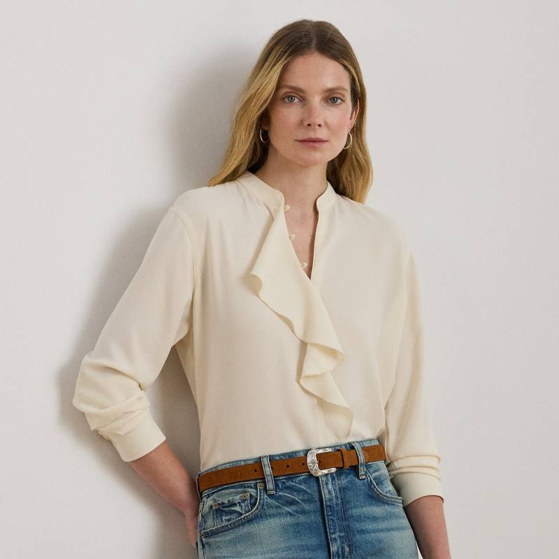 Georgette-Tunika mit Rüschenbesatz von Lauren