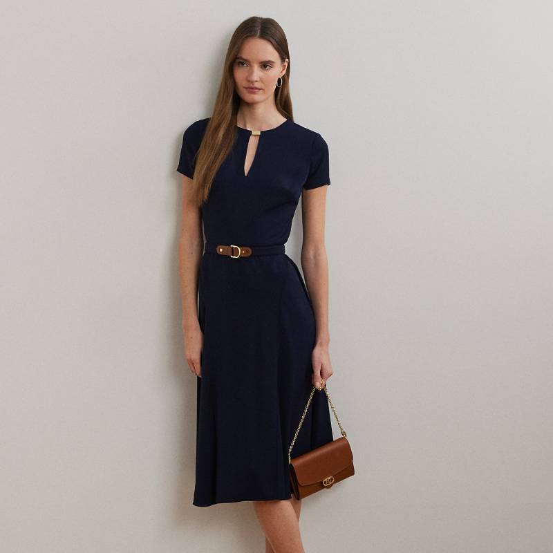 Georgettekleid mit Gürtel von Lauren