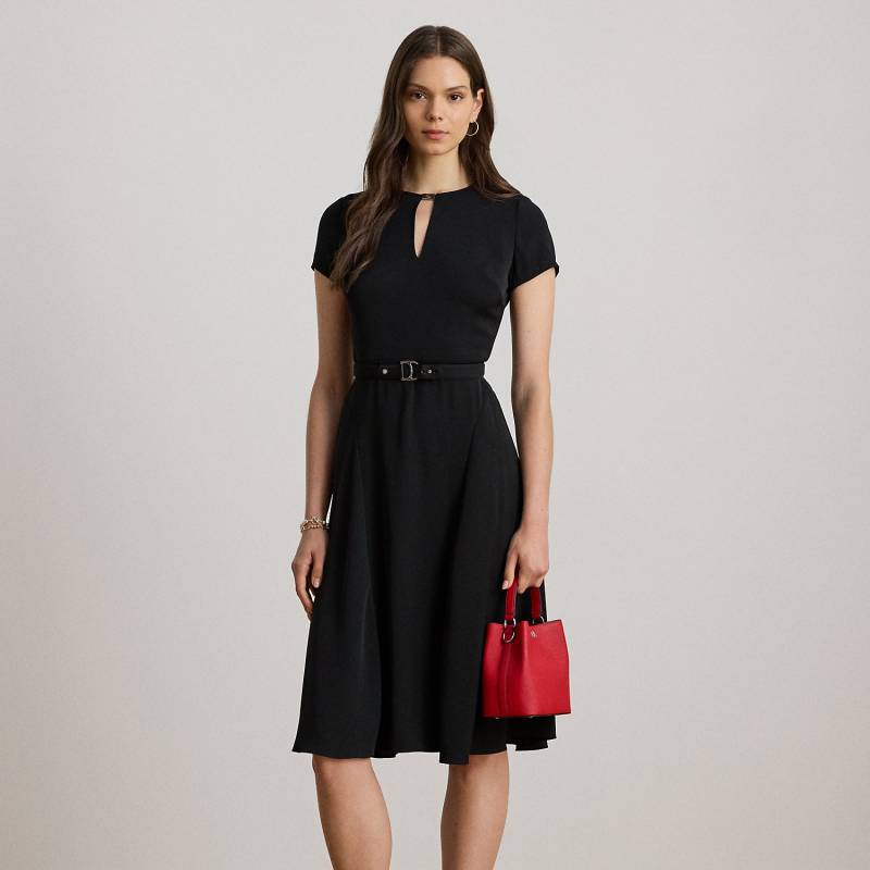 Georgettekleid mit Gürtel von Lauren