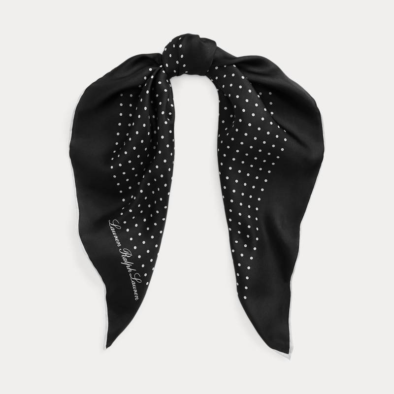 Gepunktetes Tuch aus Seidentwill von Lauren