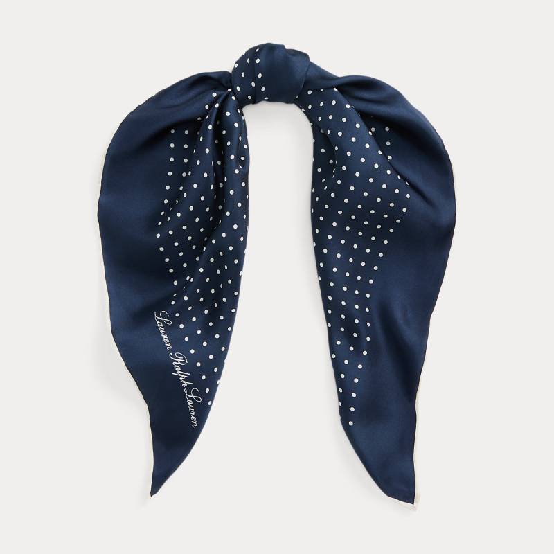 Gepunktetes Tuch aus Seidentwill von Lauren