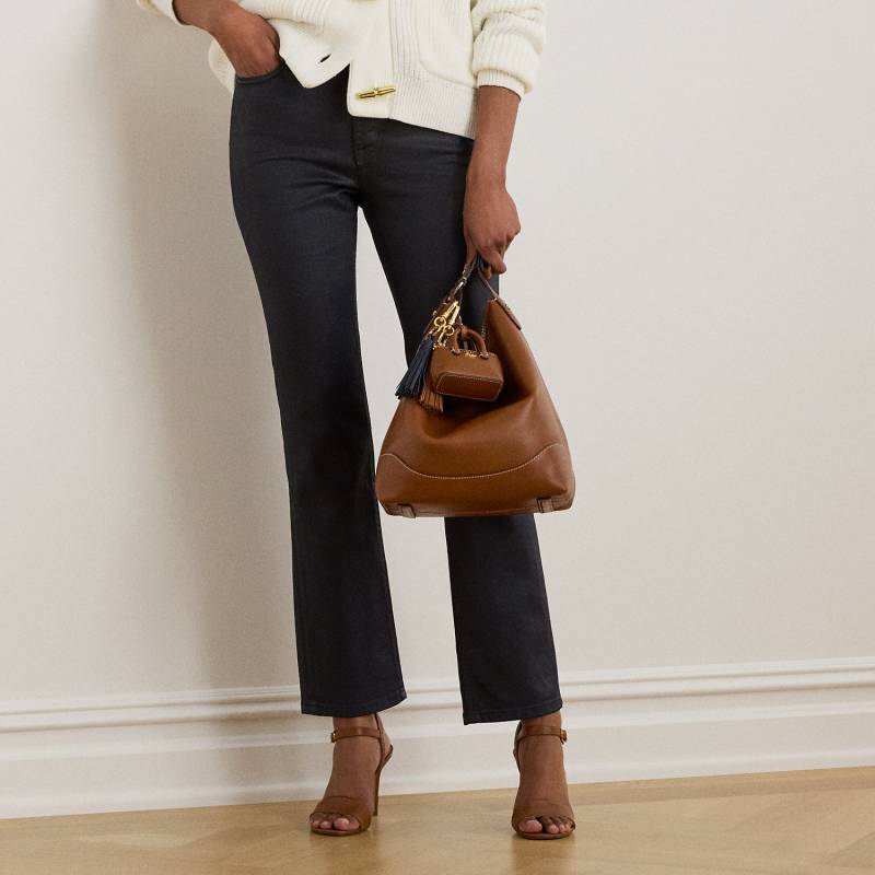 Gerade 7/8-Jeans mit hoher Leibhöhe von Lauren