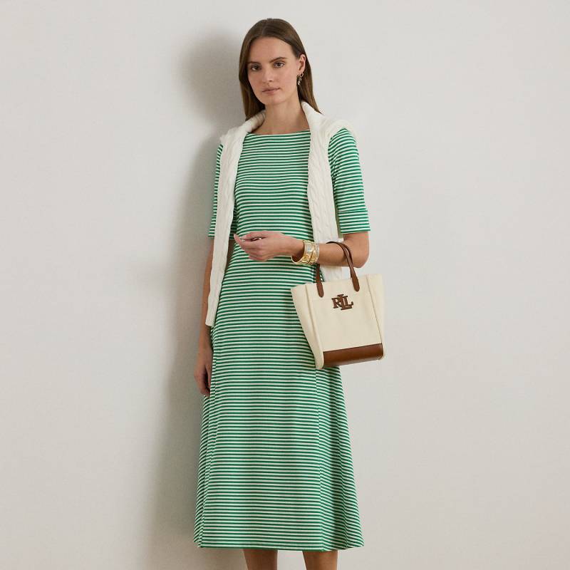 Geripptes Midikleid mit Streifen von Lauren